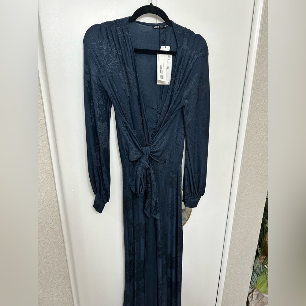 ZARA NWT Maxi Jaquard dress